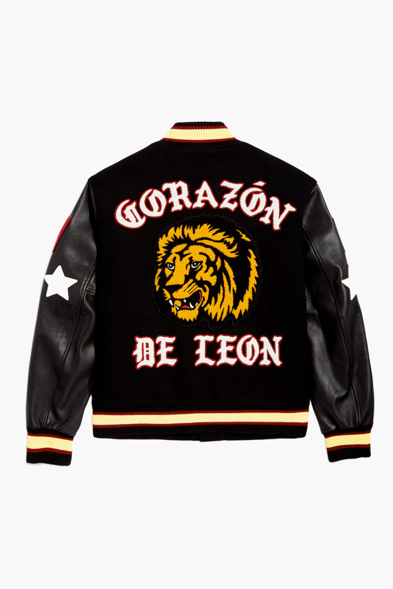Corazon varsity jacket Black