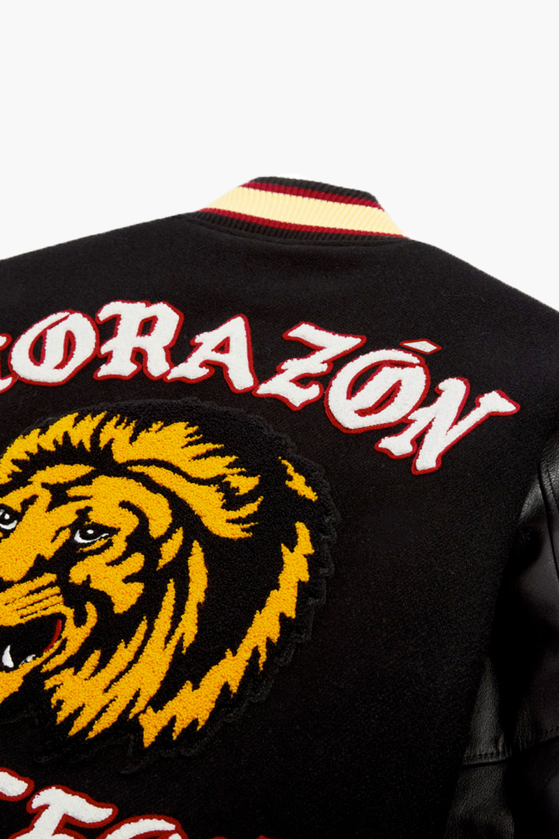 Corazon varsity jacket Black