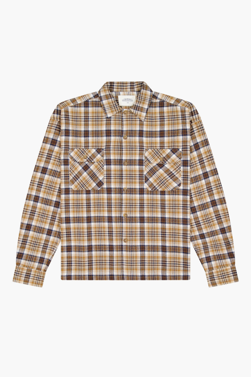 Boxed flannel shirt...