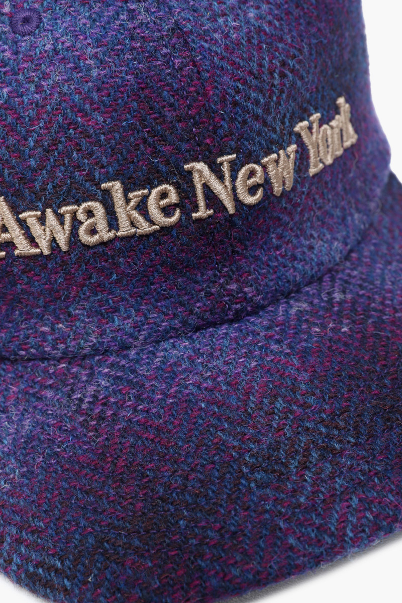 Awake ny Harris tweed 6-panel hat purpl  - GRADUATE STORE