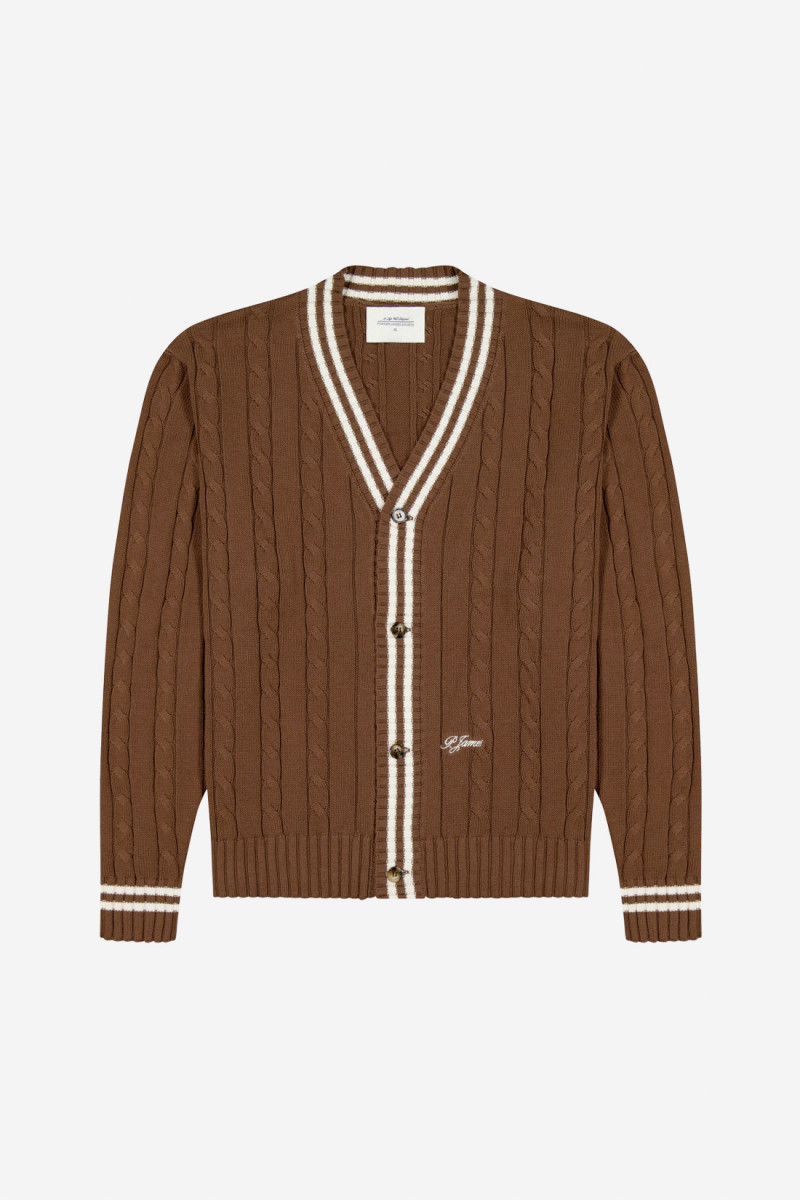 Pop's cable cardigan...