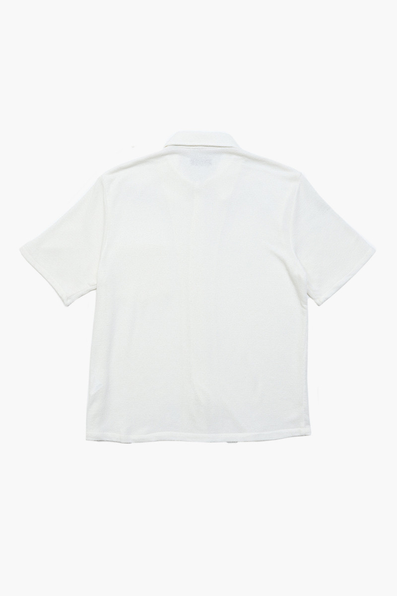 Box shirt shortsleeve White boucle