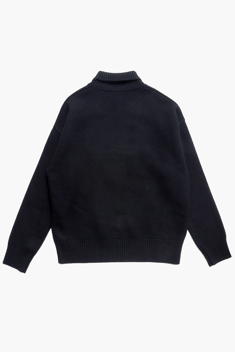 Pull oversize col cheminee ami Black/red