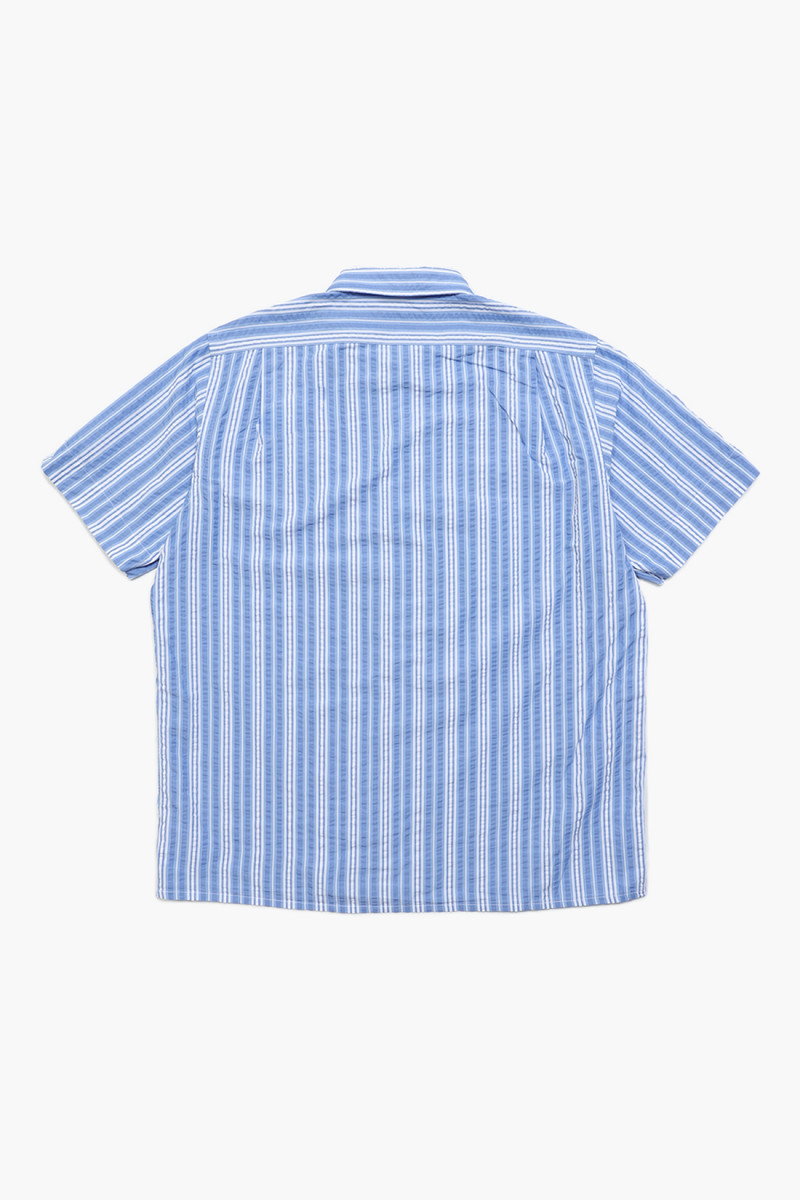 Classic fit s/s stripe shirt Blue/white