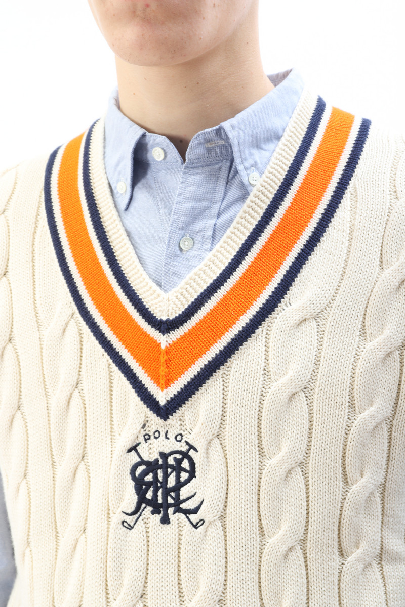 Cricket sleeveless knit sweat Cream multi