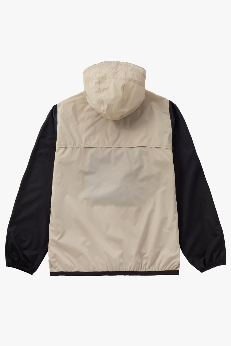 K-way hoodie half zip Beige/black