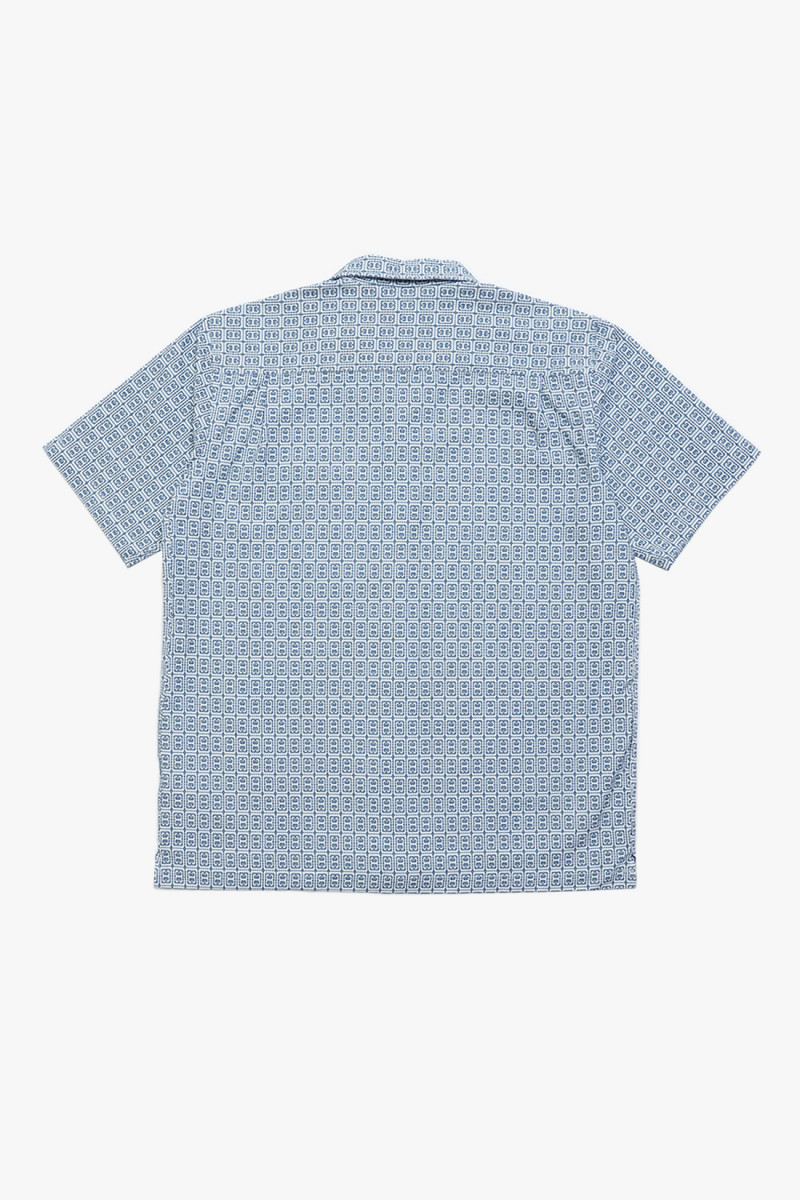 Camp shirt porto cotton White/blue