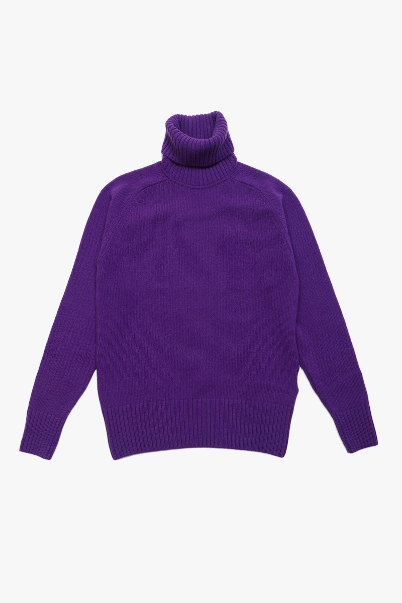 Turtleneck sweater Purple
