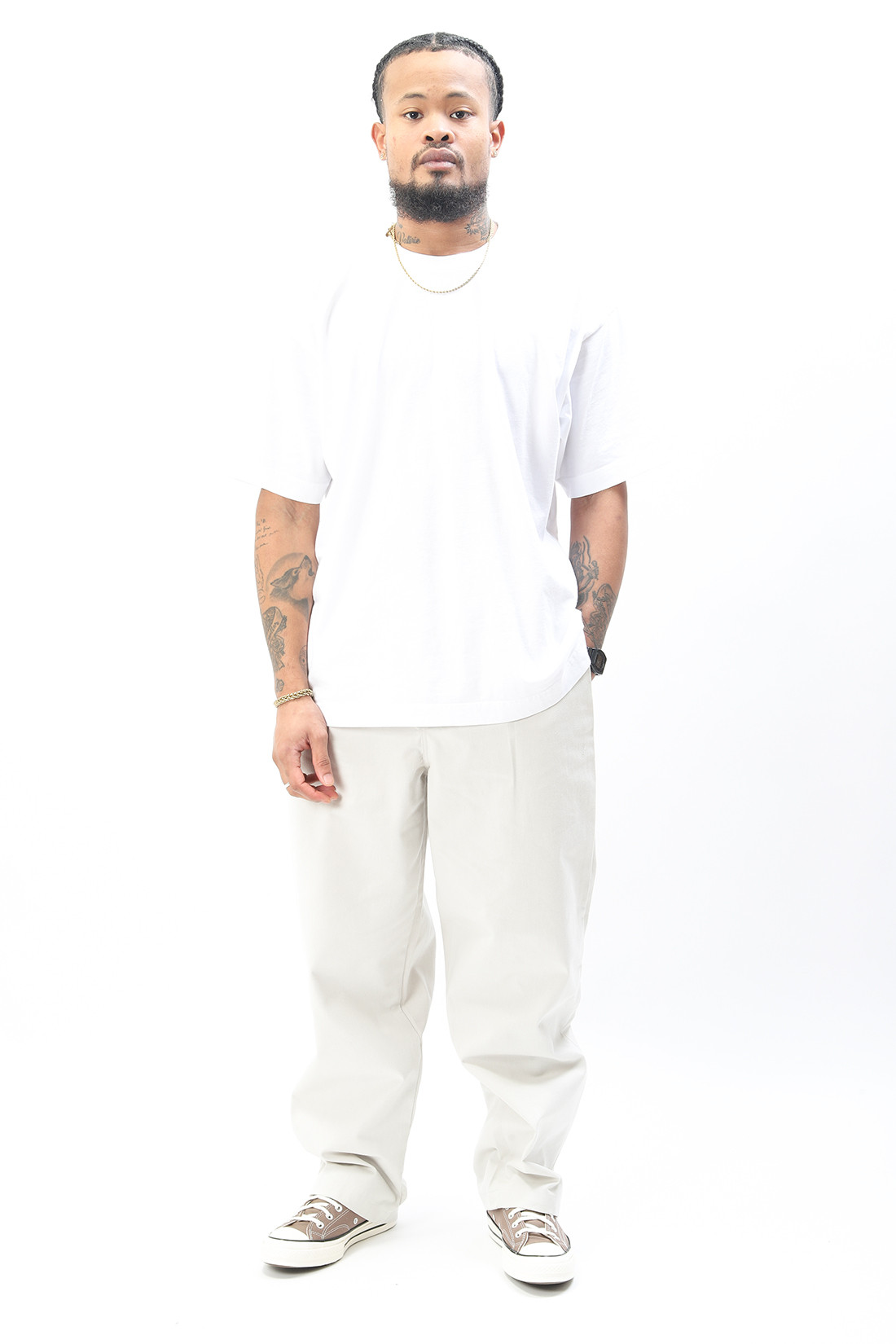 カラーブラック☆大人気☆STUSSY TWILL VOLUME PLEATED TROUSER