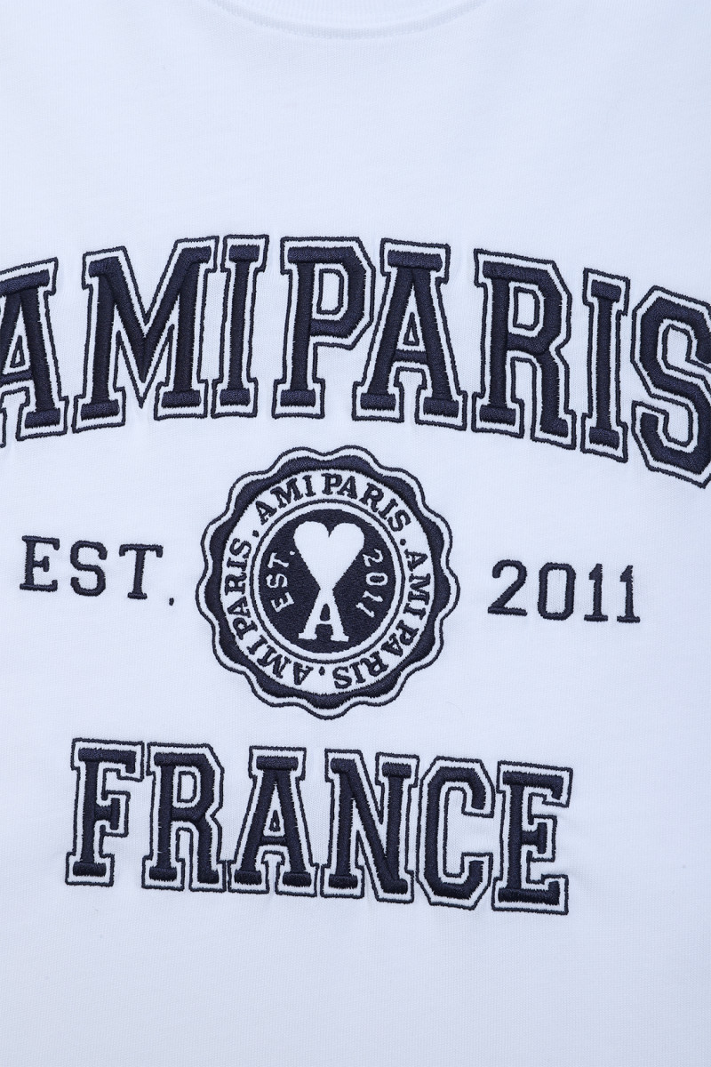 Ami Ami paris france tee shirt Blanc - GRADUATE STORE