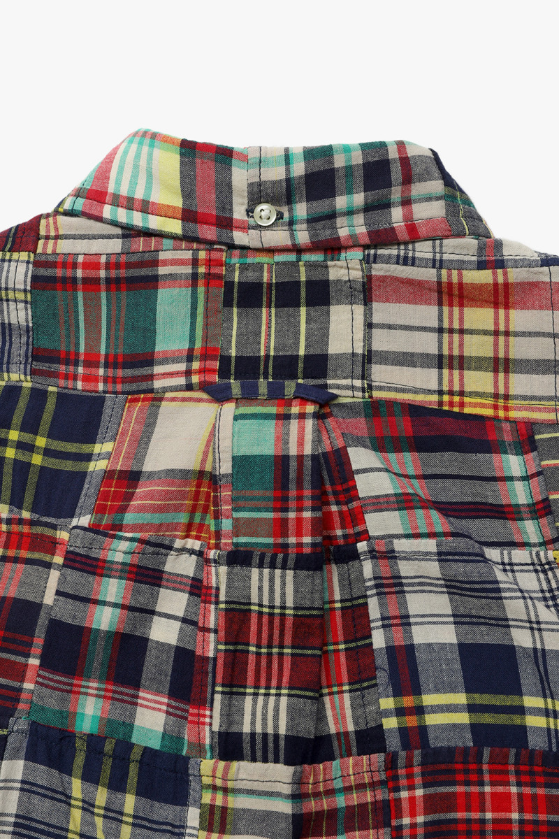 Classic fit overshirt madras Patchwork