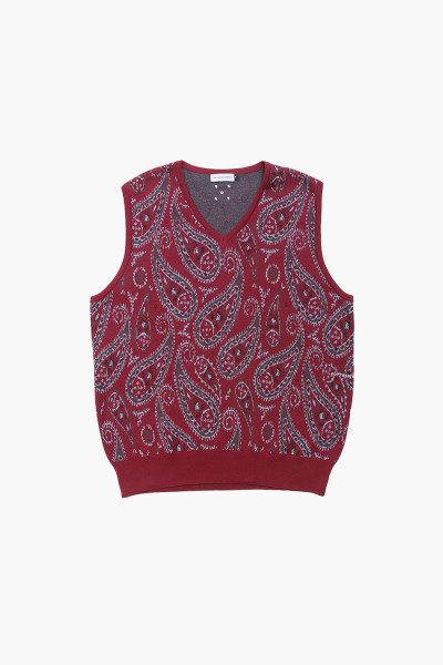Pop trading company Knitted spencer Raspberry - GRADUATE STORE