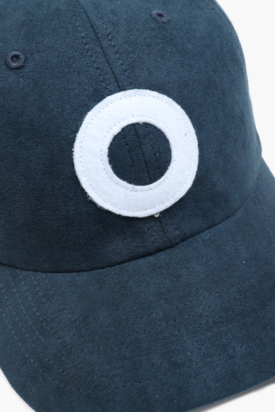 Pop trading company Suede o sixpanel hat Navy - GRADUATE STORE
