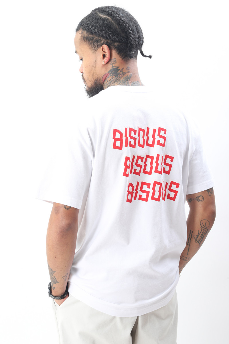 Bisous skateboards T-shirt bisous x3 back White/red - GRADUATE ...