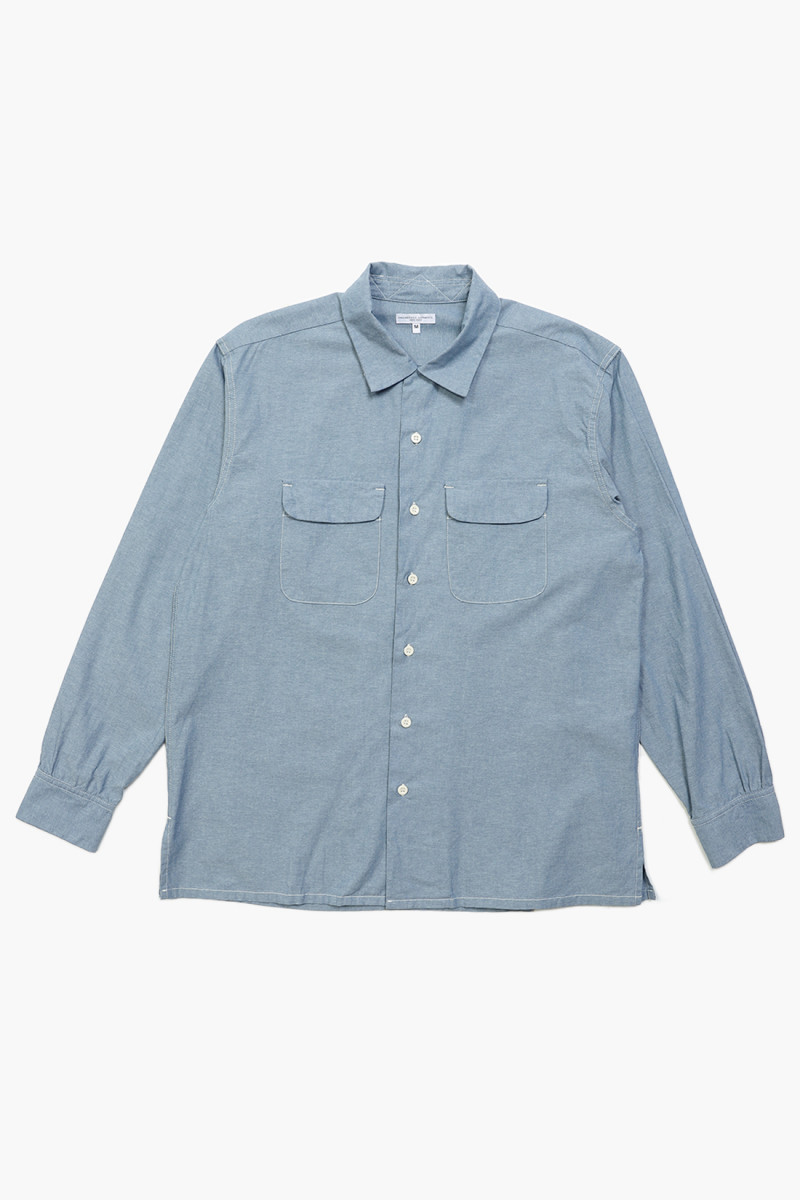 Engineered garments Classic shirt blue cotton Chambray - GRADUATE ...