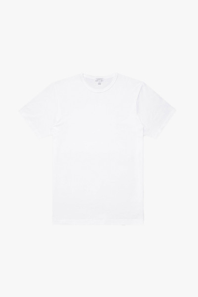 Sunspel Riviera crew neck t-shirt White - GRADUATE STORE