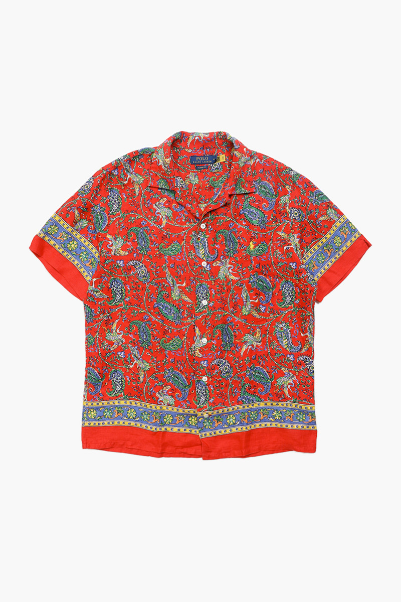 Classic fit linen s/s shirt Multi paisley