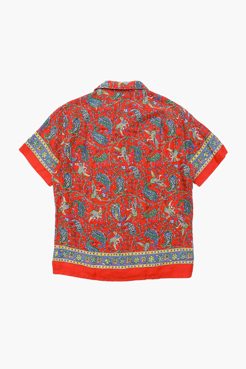 Classic fit linen s/s shirt Multi paisley