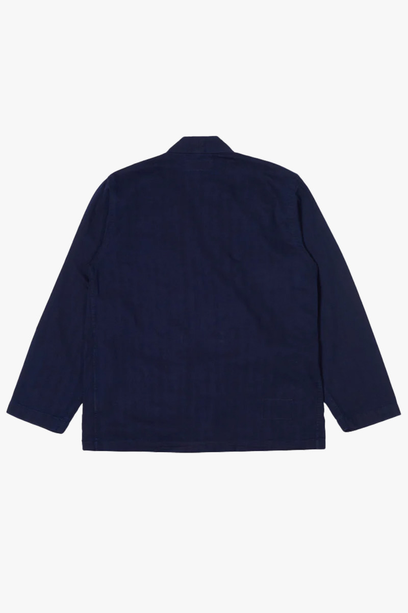 Kyoto jacket denim herringbone Indigo