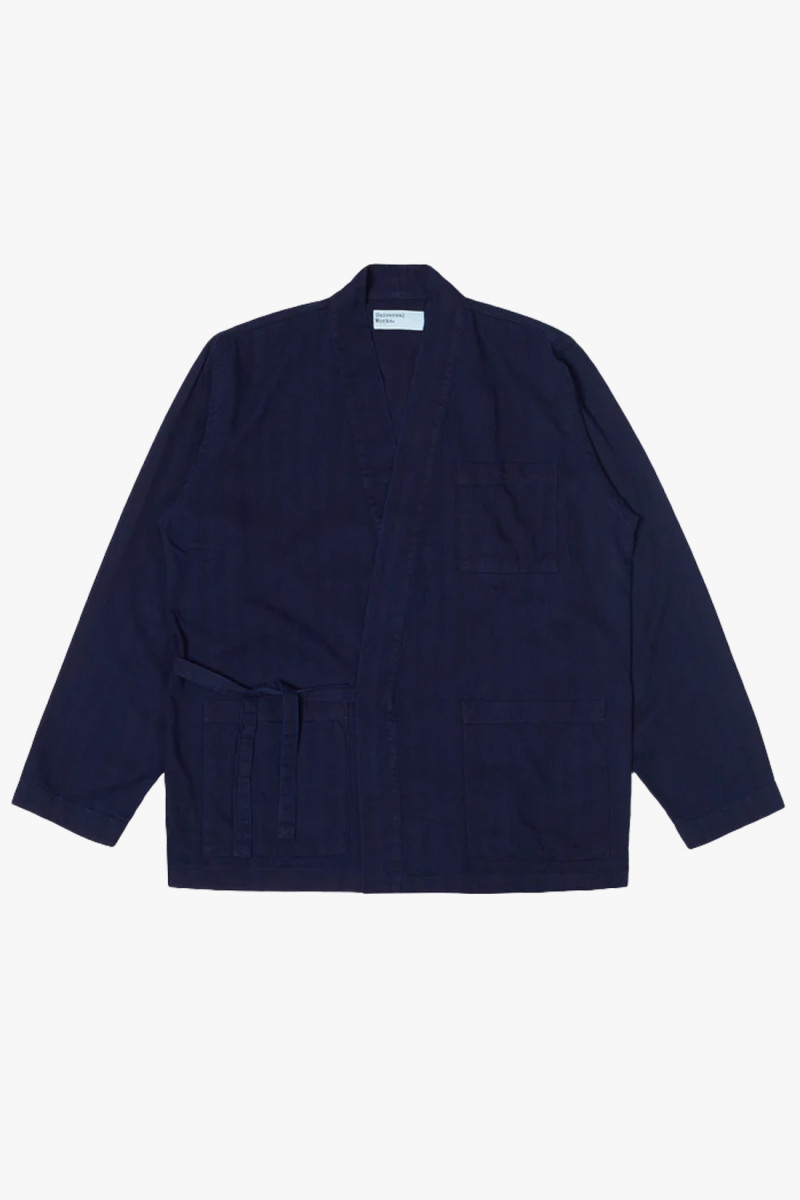 Kyoto jacket denim herringbone Indigo