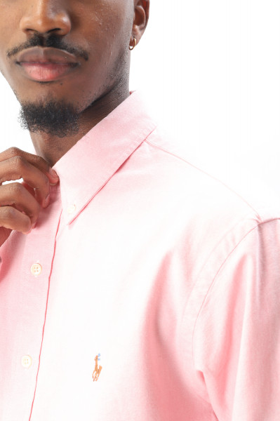 Polo ralph lauren Custom fit oxford shirt Pink - GRADUATE STORE