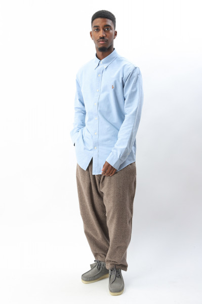 Custom fit oxford shirt Blue