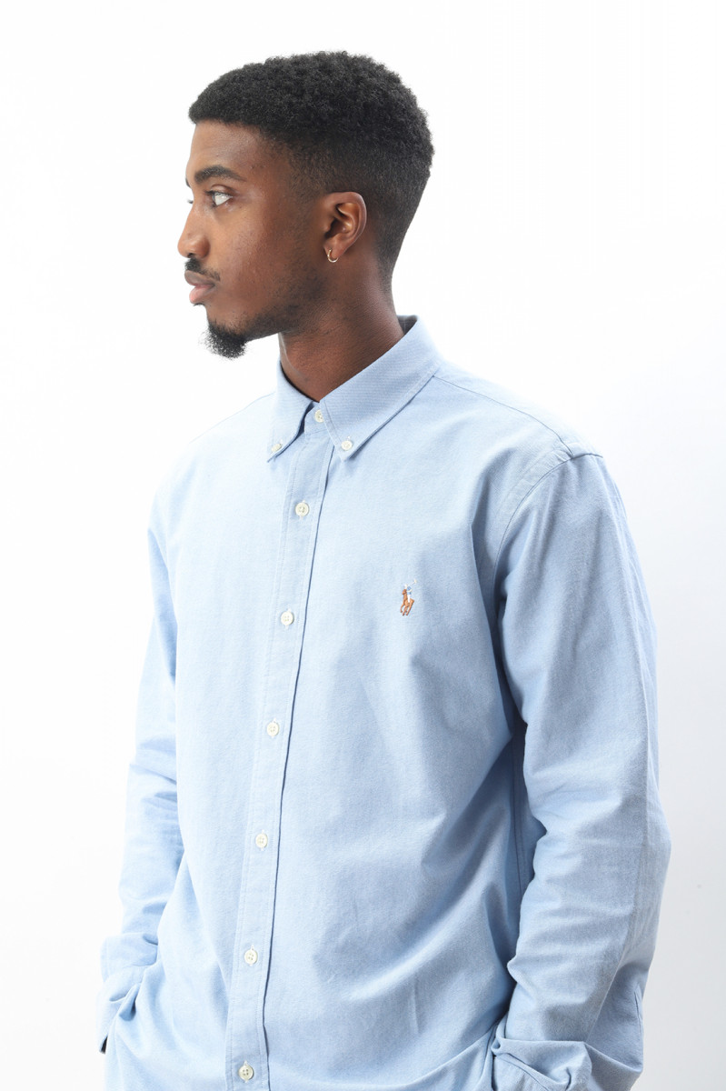 Custom fit oxford shirt Blue