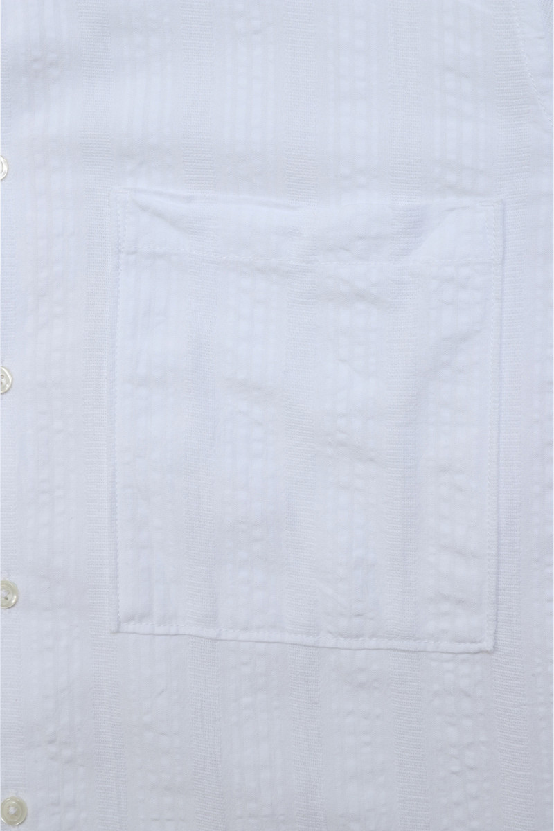 Pocket shirt cotton square White