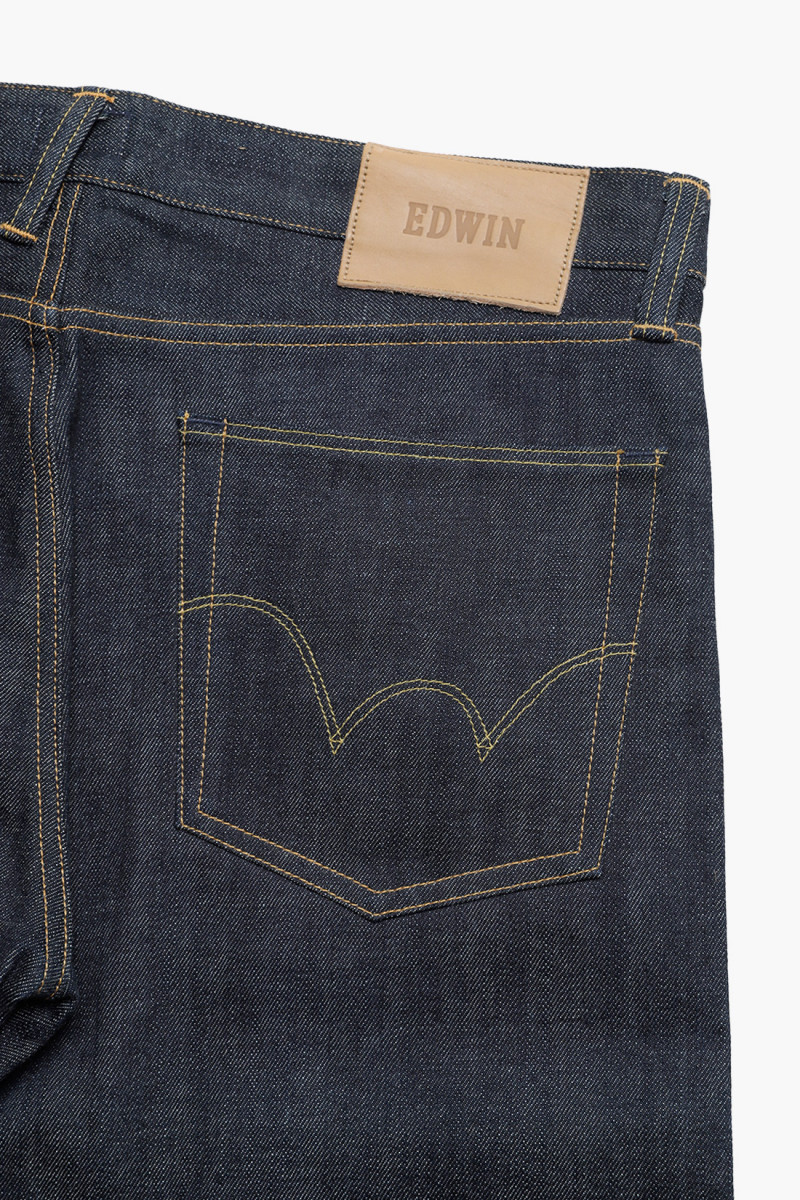 Edwin Ed-75 red selvage Blue unwashed - GRADUATE STORE