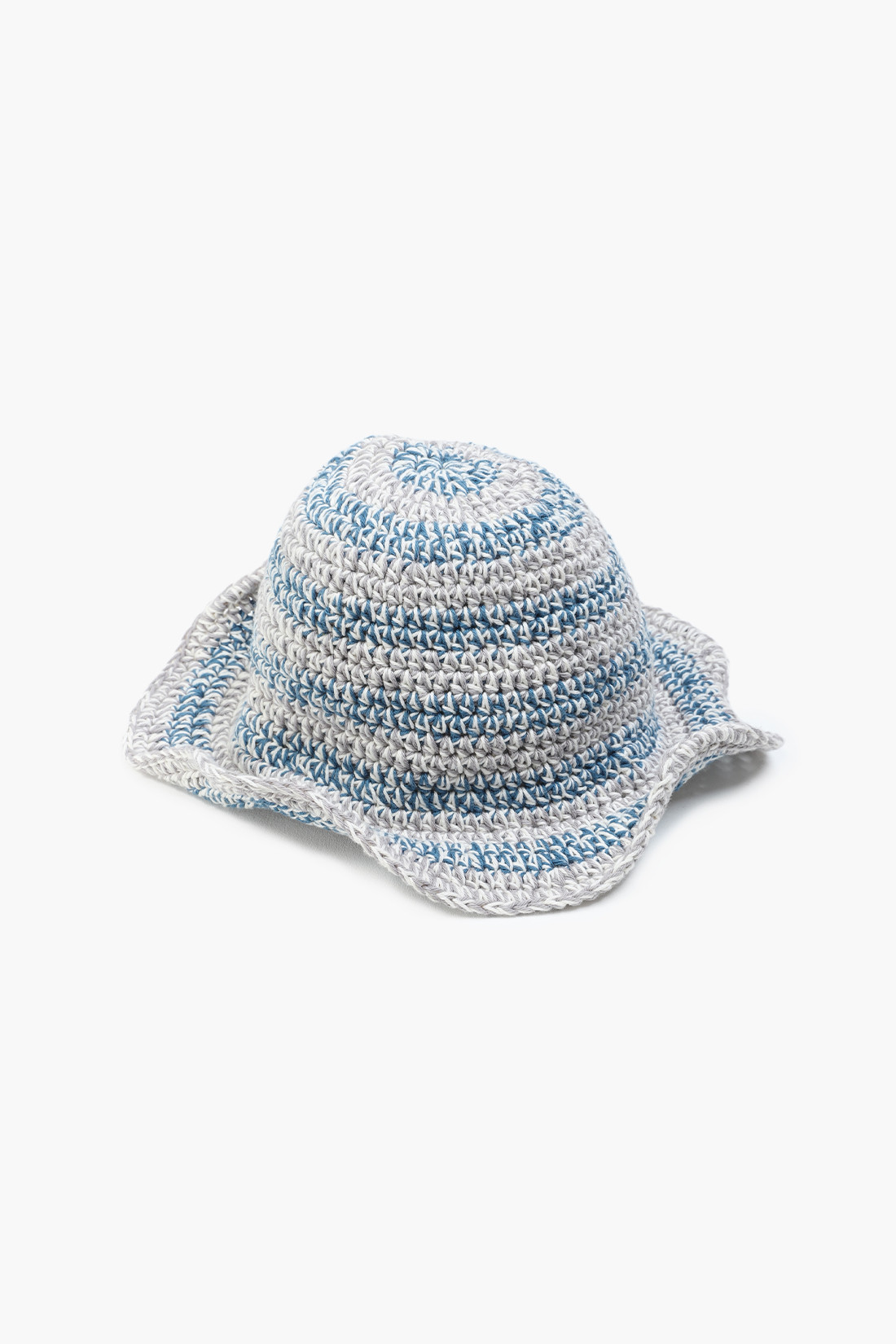 Hand crochet bucket hat Blue