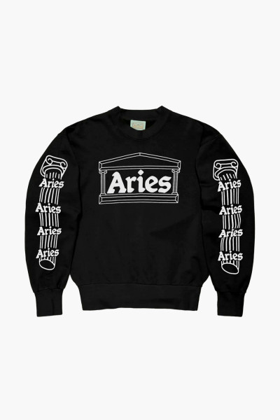 Aries Column sweatshirt Black - GRADUATE STORE
