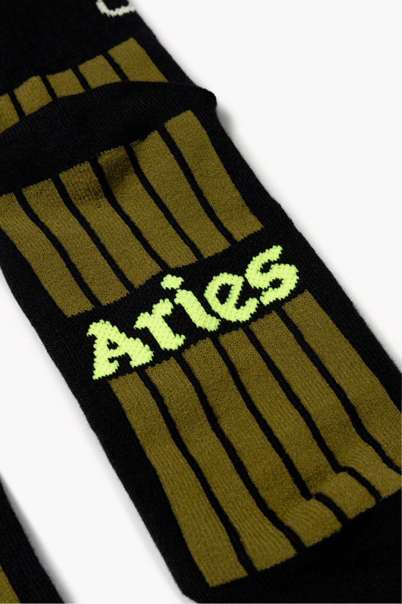 Aries No problemo socks Black - GRADUATE STORE