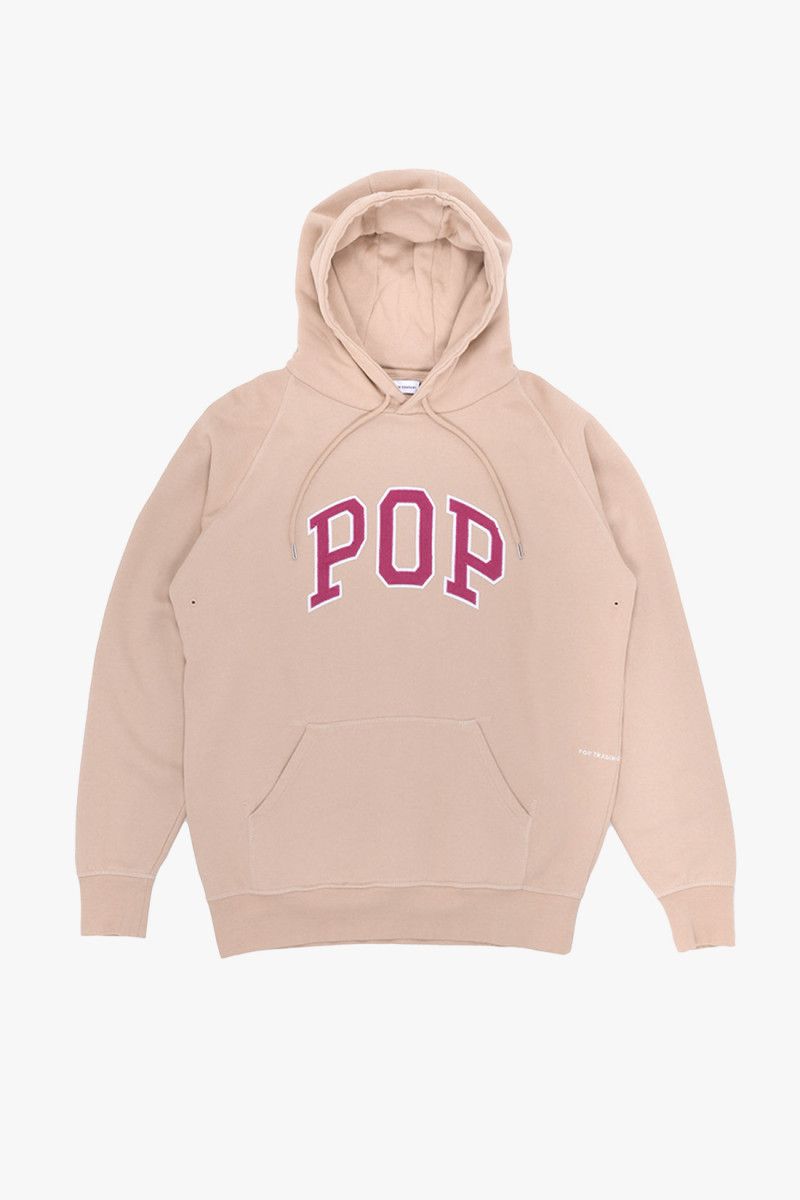 Pop trading company Arch hooded sweat Sesame - GRADUATE STORE