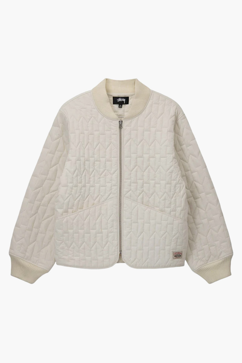 S quilted liner jacket Cream