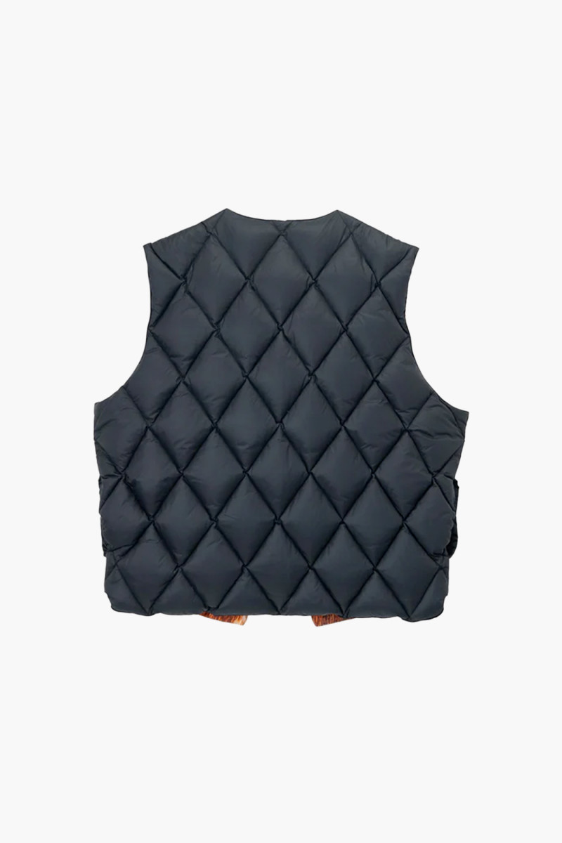 Reversible quilted vest Cowhide