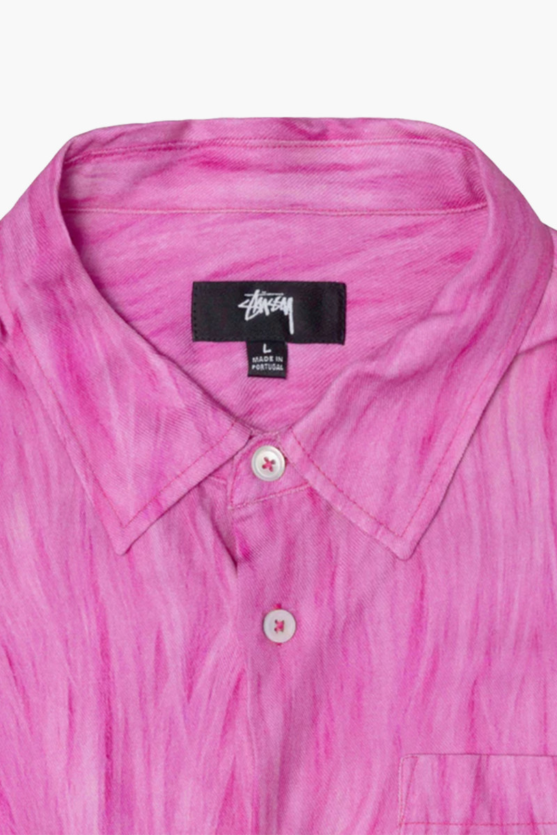 Fur print shirt Pink