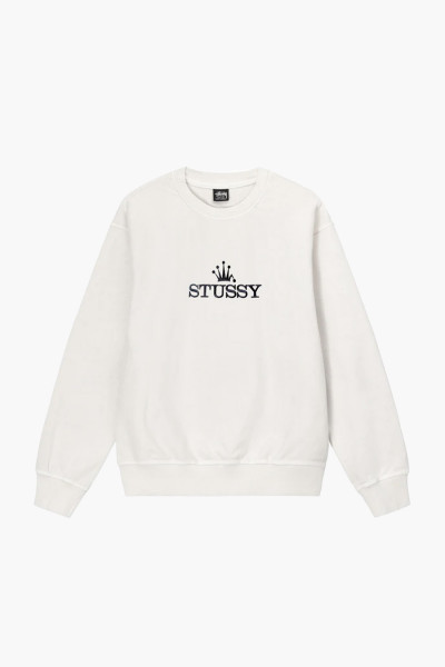 Stussy Glamour pig. dyed crew Natural - GRADUATE STORE