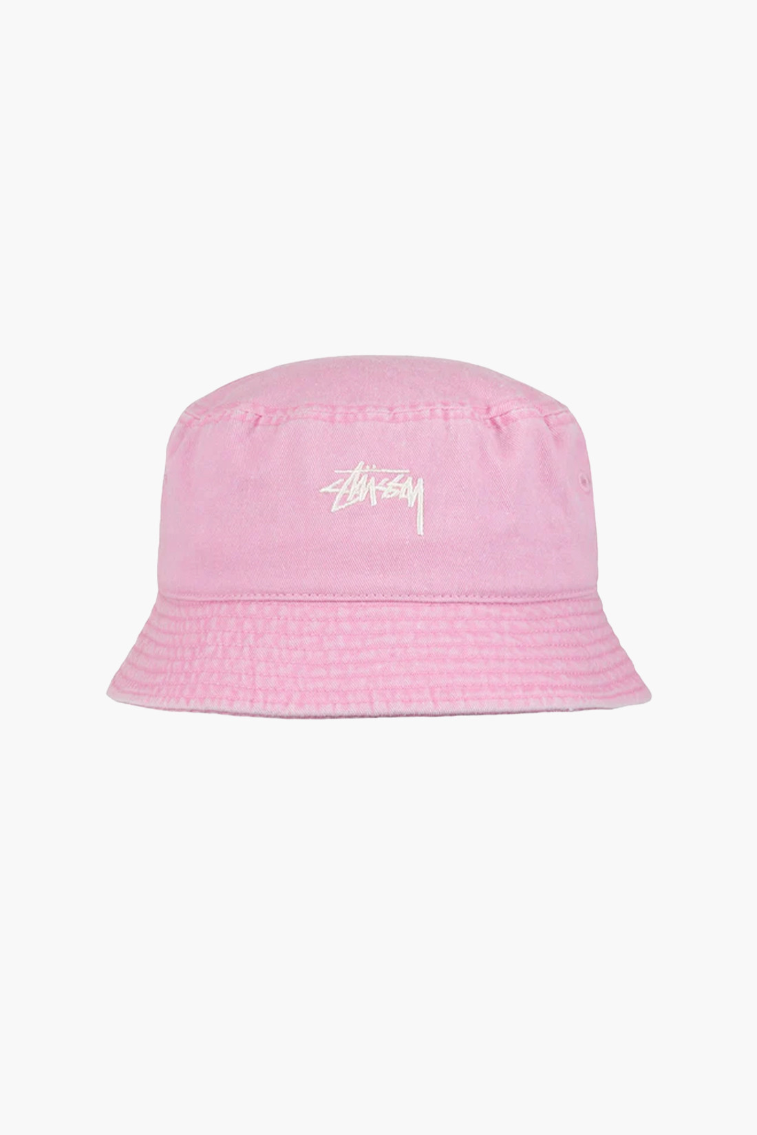 Washed stock bucket hat Pink