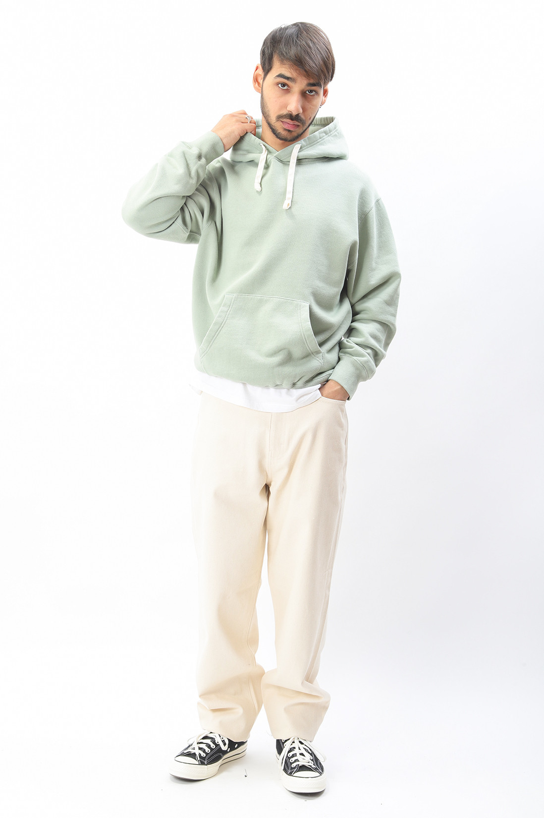 Sweat hoodie japan made Mint green