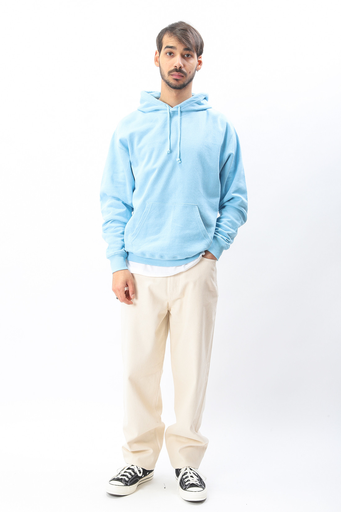 Beams plus Pullover hoodie sweat Sax - GRADUATE STORE