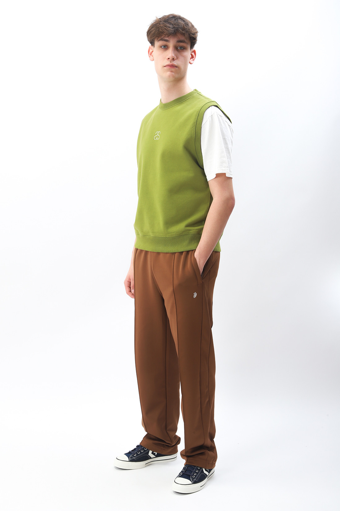Ss-link fleece vest Green