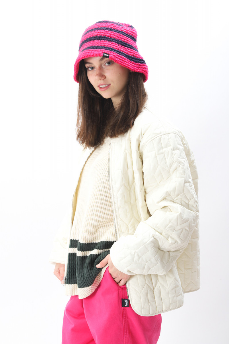 S quilted liner jacket Cream