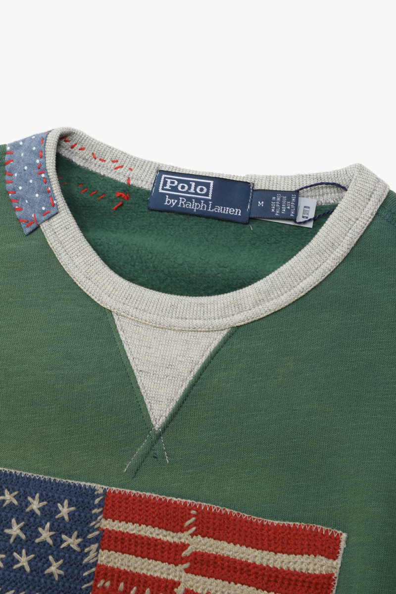 Polo country patchwork sweater Verano green