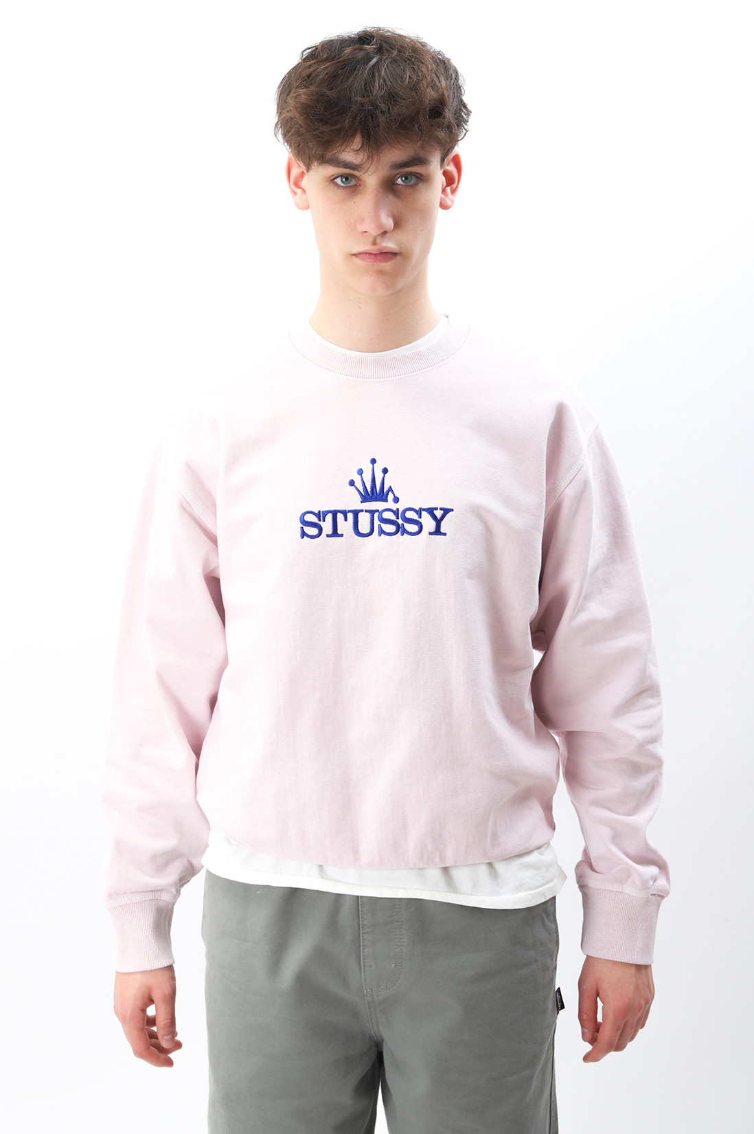 STUSSY GLAMOUR PIGMENT DYED CREW - スウェット