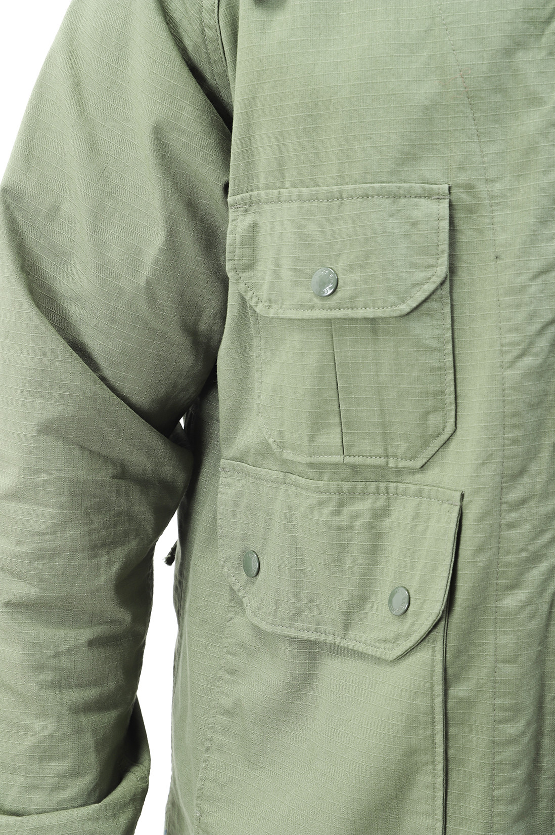 Engineered garments Atlantic parka ripstop Olive - GRADUATE STORE | EN