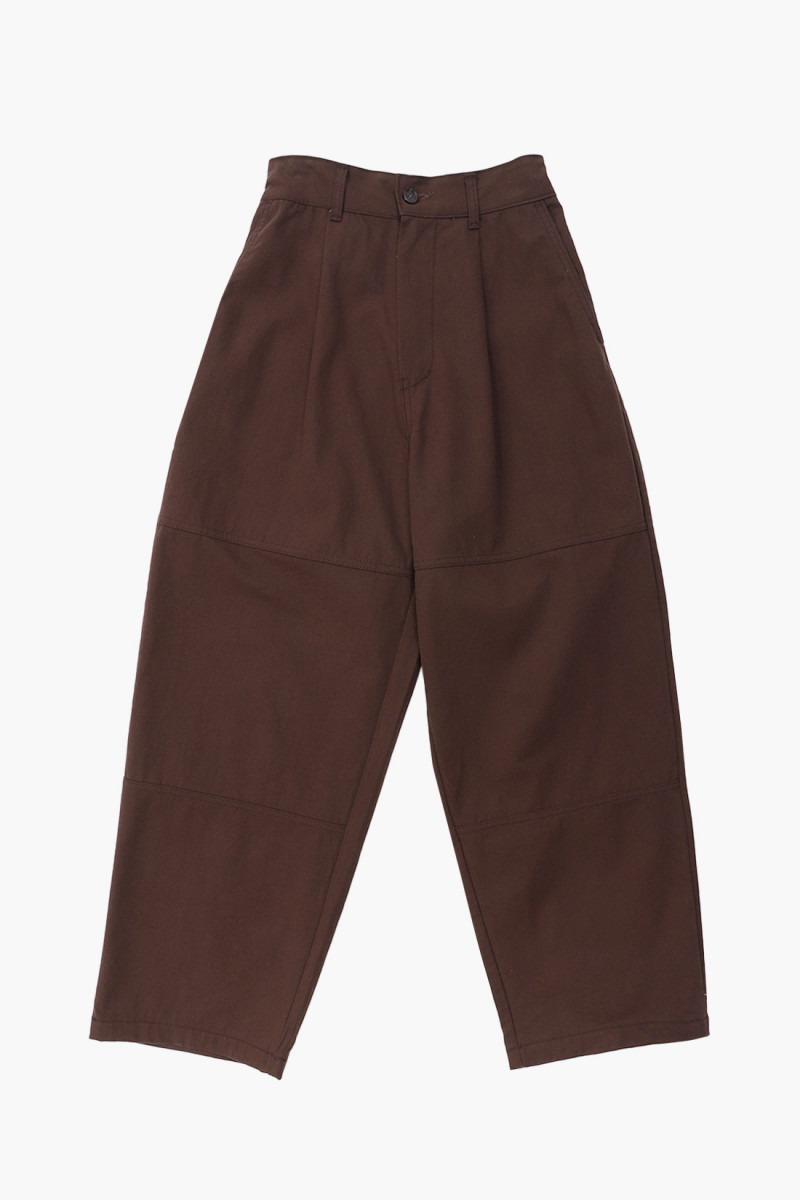 Double knee wide pant Brown