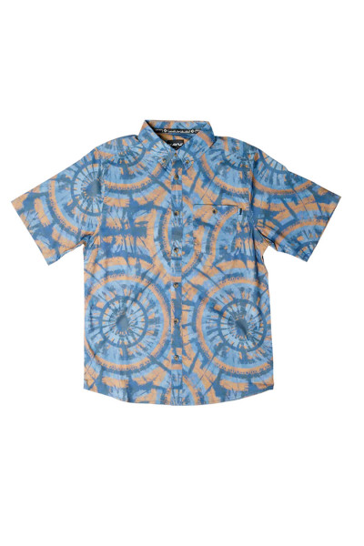 Kavu River wrangler s/s shirt Circle tie dye - GRADUATE STORE