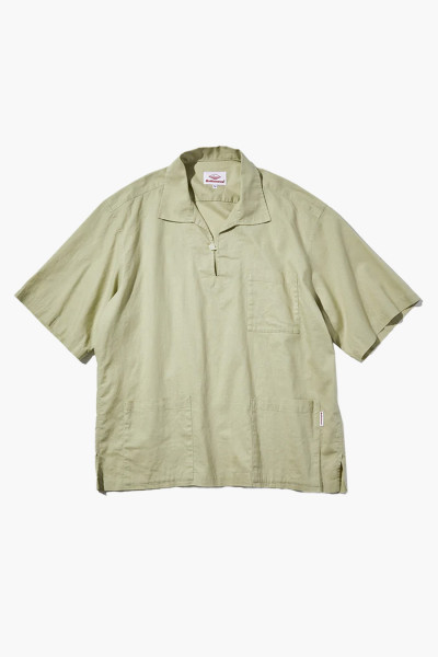 Battenwear Topanga pullover ss shirt Light green - GRADUATE STORE