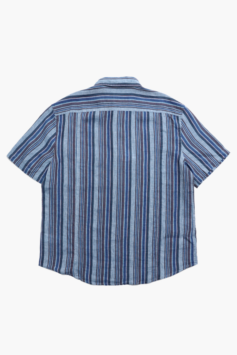 Amalfi stripe ss shirt Blue