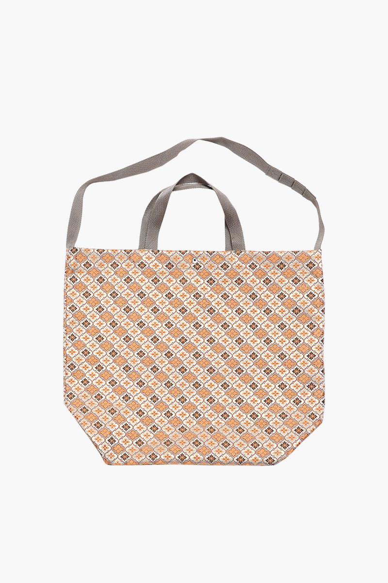 Carry all tote jacquard Gold geometric
